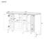Meuble télé 47,2 po, 3 armoires, portes vitrées, pour meuble de style rétro de 43 po-1904099136