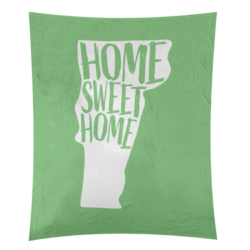 Tapisserie murale Home Sweet Vermont, H 80 po x l 68 po, Vert