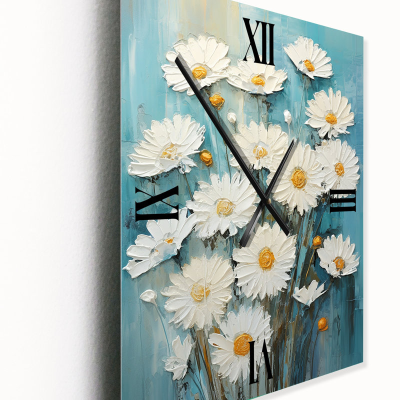 Horloge murale Lujano - Daisies, Grand