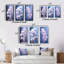 «Purple Orchids Elegance», 3 pièces sur toile-1328977585-1328977586