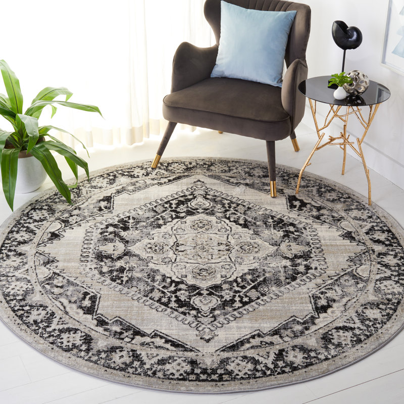 Brentwood Performance Oriental Rug, Round 6'7"