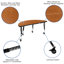 Mobile Mobile 47,5 "Ensemble de tables d'activités flexibles en stratifié avec chaises 14"-1255757095