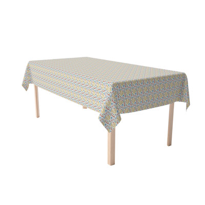 Rectangular Tablecloth, 100% Cotton, Floral 54
