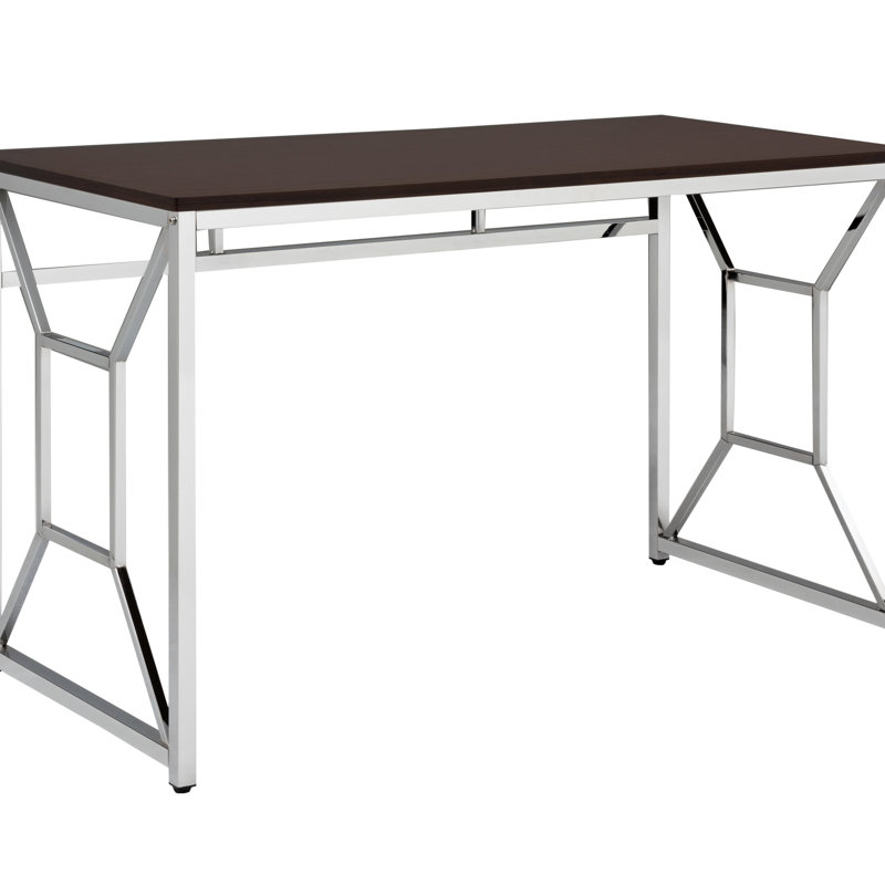 Bureau en aggloméré / chrome Martha