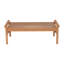 Table basse d'extérieur en bois massif 49 po Stamford