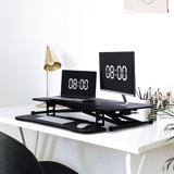 Schmitz Adjustable Metal Base Standing Desk Converter