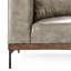 Bentley 95'' Leather Match Square Arm Sofa-1222372839