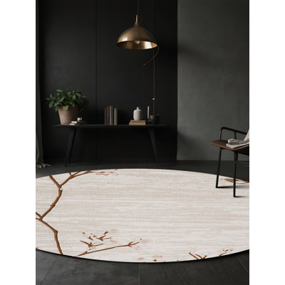 Silky Soft Plush Beige Area Rug