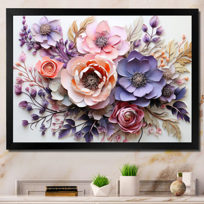 Fleurs délicates, art mural Dahlia pour le salon