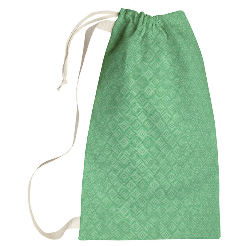 Sac à linge à labyrinthe carré, Grand (H 76,5 po x l 29,5 po x P 1,5 po), Vert