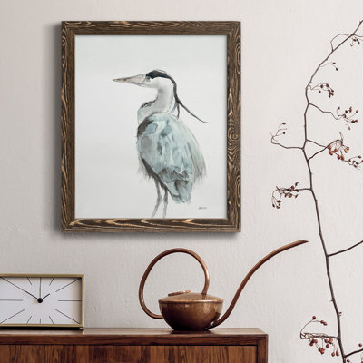Blue Heron II, reproduction encadrée de qualité supérieure - prête à être accrochée