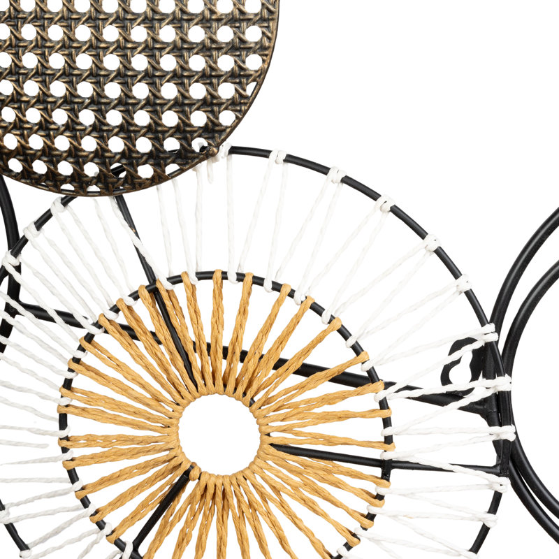 Maela Contemporary Abstract Plate Metal Wall Art