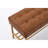 Upholstered Shoe Storage Bench With Cushioned Seat, End Of Bed Bench With Open Shelf And Metal Legs For Entryway-1590234156