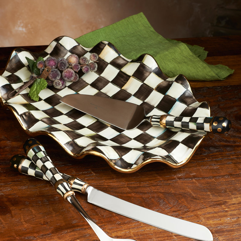Courtly Check® Serving Platter, 3" H x 11" W x 16" L