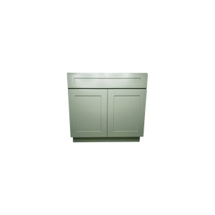 Open 34.5'' H Plywood Sink Base Cabinet Ready-to-Assemble