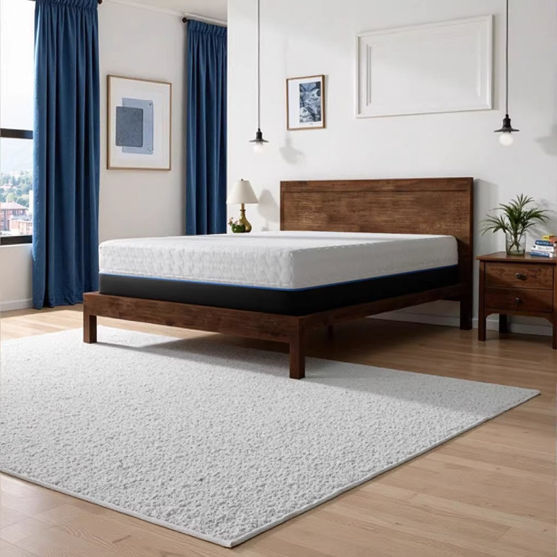 Très grand matelas en mousse à mémoire de forme en cuivre infusé de cuivre de 14 pouces - Gel rafraîchissant et support antimicrobien pour un sommeil luxueux