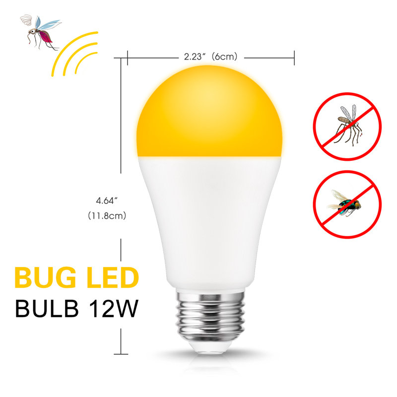 Ampoule DEL A19 100 W à intensité variable de 100 watts dans la base jaune (2000K) E26 / moyenne (standard)