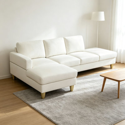Ensemble de canapé de salon 2 pièces Calico, structure en bois massif avec ressorts élastiques et rembourrage en éponge