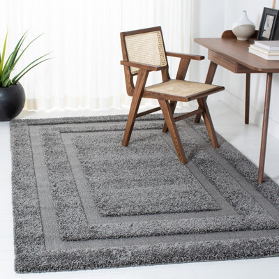 Assar Geometric Gray Area Rug