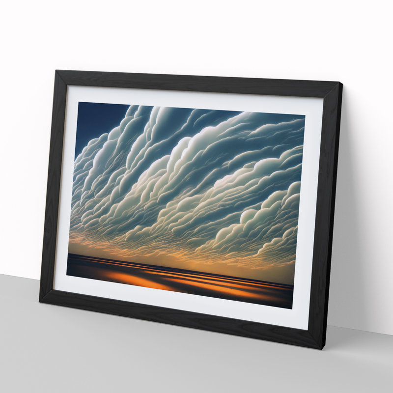 Stormy Sky Vol.4 - Framed Print, Black, 46cm H x 64cm W x 2cm D