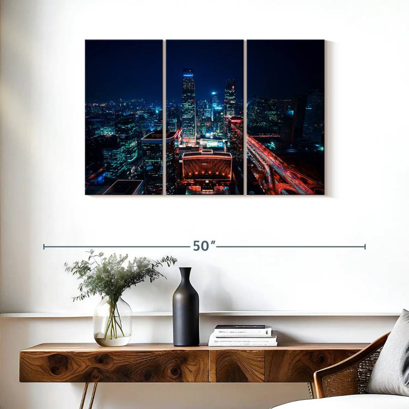 Beijing CBD Night, 24" H x 38" W