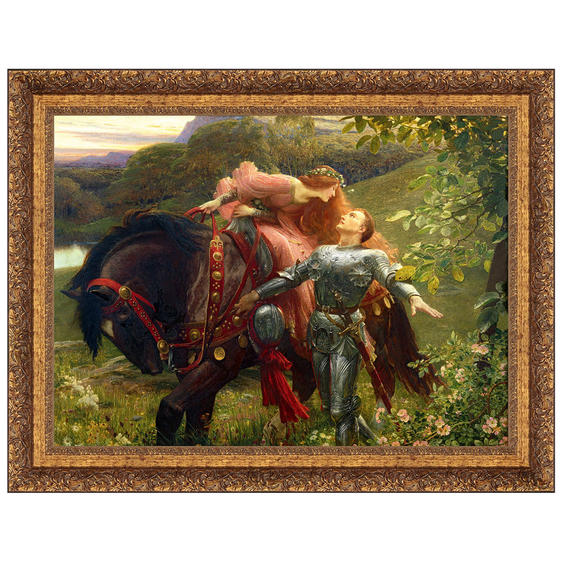 "La Belle Dame Sans Merci", reproduction d'art sur toile encadrée, H 41 po x l 54 po x P 1,125 po