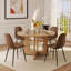 Ensemble de salle à manger 5 pièces avec chaises rembourrées-131269746-131269749-131269750