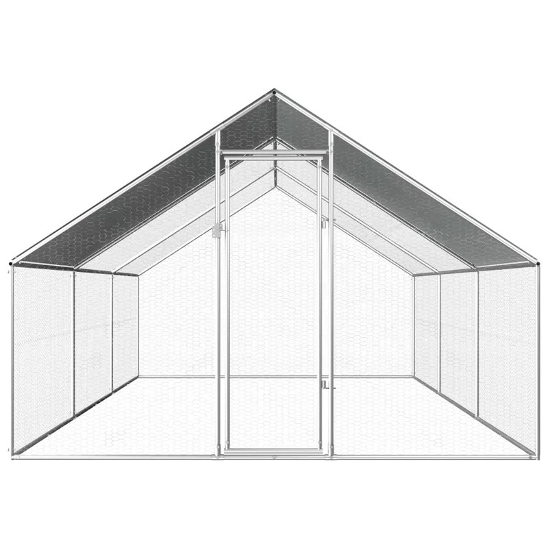 Harworth Chicken Run, 192cm H x 275cm W x 600cm D, Silver