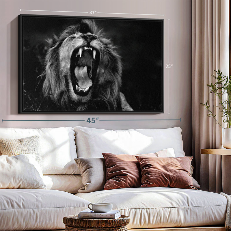 Animal «Wild Sans titre I», art mural, H 25 po x l 37 po