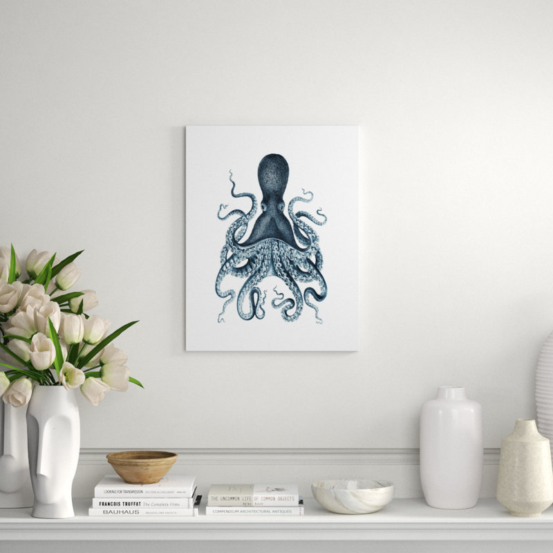 Blue Ink I Print by Sofia Fox, Glass Coat, 39" H x 30" W