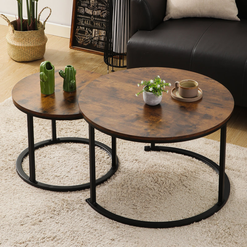 Gisberta Coffee Table, Brown/Black