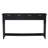 Long Sofa Table with 4 Drawers - Modern Black Console with 1 Shelf, 60" x 15" x 16" Wood Hallway & Entryway Table for Living Room, Bedroom, Kitchen