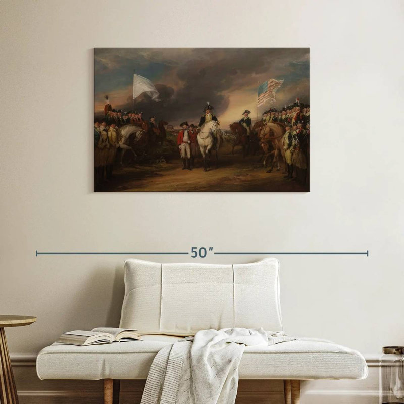Reddition de Leisha de Lord Cornwallis à Yorktown, H 26 po x l 39 po