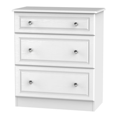Fully Assembled Asphodèle 3 Drawer Chest