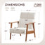 27.4"W Upholstered High-Back Accent Chair(Set Of 2)-125395377