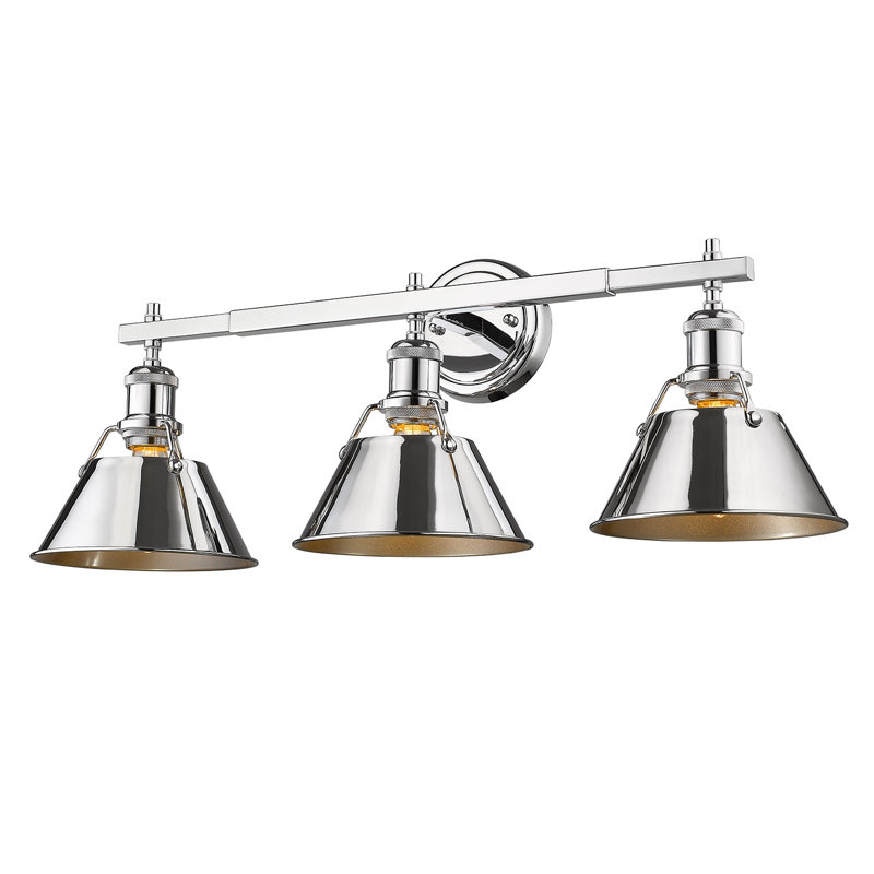 Felda 3-light fixture, Chrome, Chrome