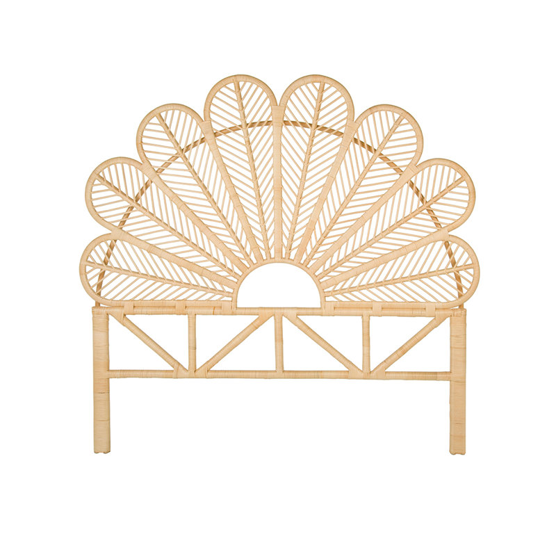 Samira Arched Open-Frame Headboard , Twin, Beige