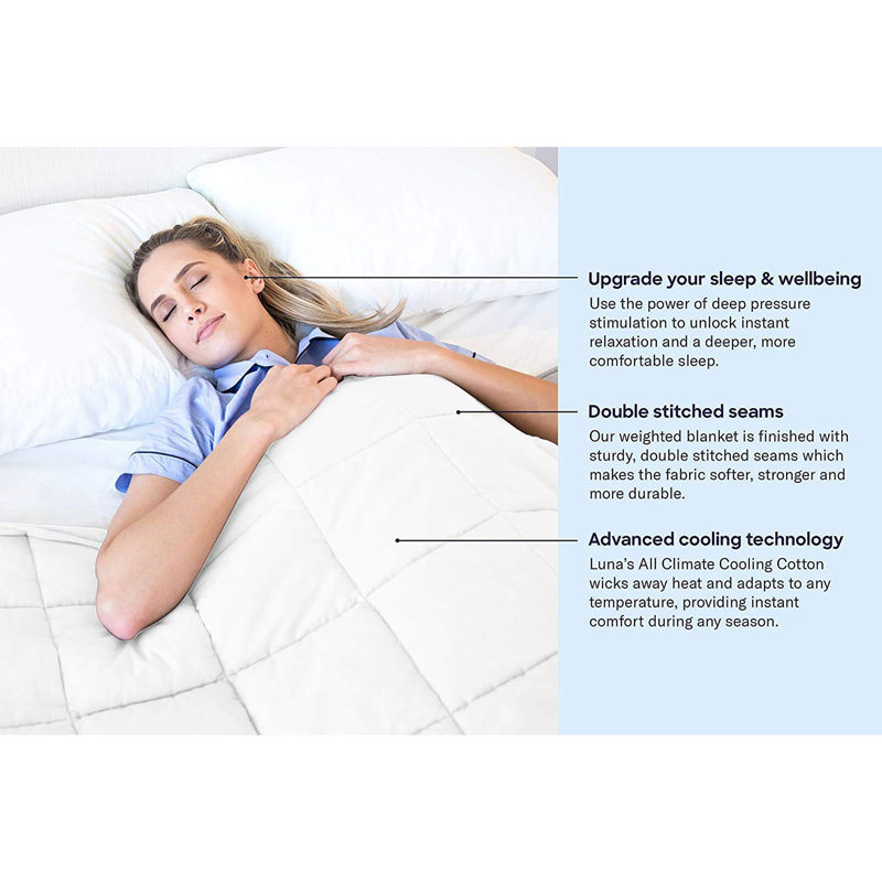 Weighted Blanket, White, 15