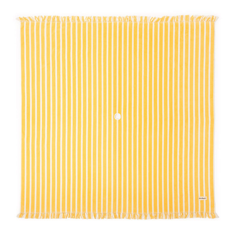 Beach Blanket, Yellow/White