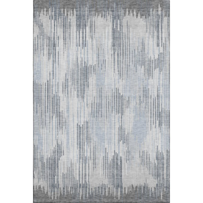 Premium Machine Washable Prisco Gray Rug