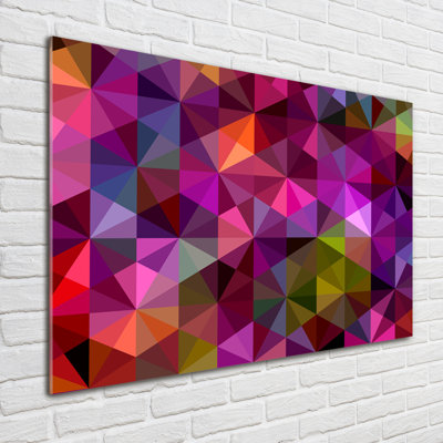 Waves Abstraction - No Frame Print on Glass