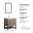 Tulsha 30 " W Freestanding Standard Free Standing 1 Single Vanity Bathroom Vanity With Resin Top with Mirror