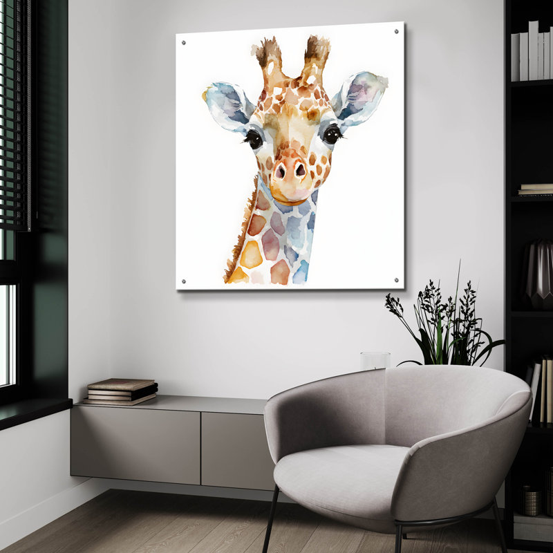 «Baby Giraffe» par Petals Prints Design, H 36 po x l 36 po x P 0,2 po