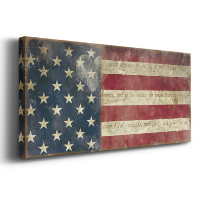 I Pladge Allegiance - Toile tendue avec châssis - Prêt à accrocher