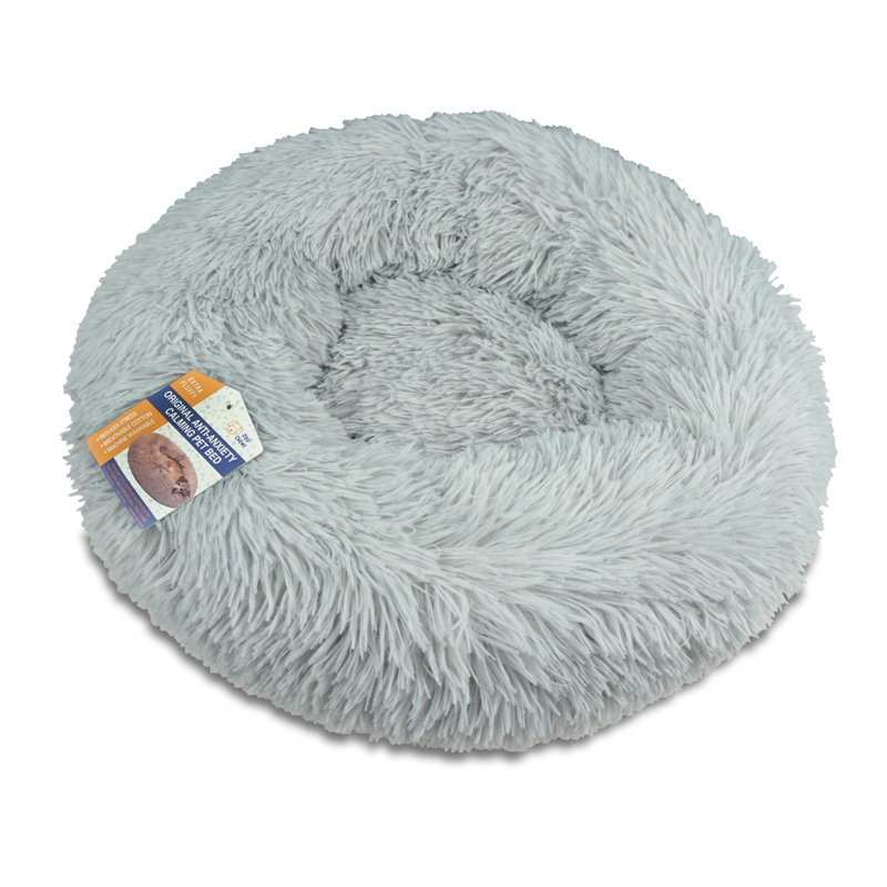 Lesley Orthopedic Pet Bed, Light Grey, 25cm H x 70cm W x 70cm D
