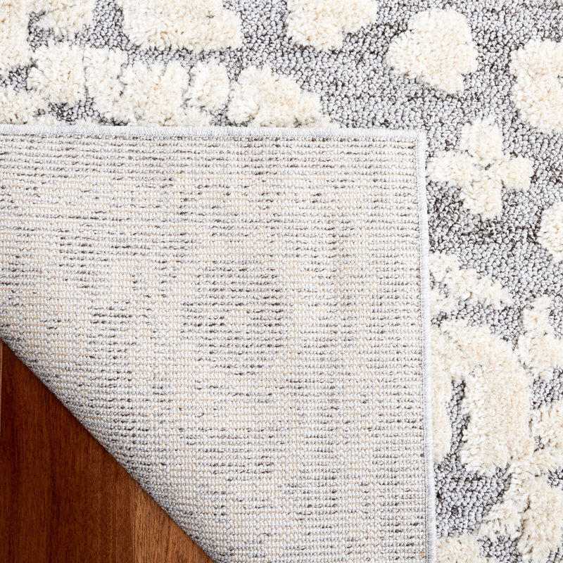 Tapis blanc / gris clair Lucia