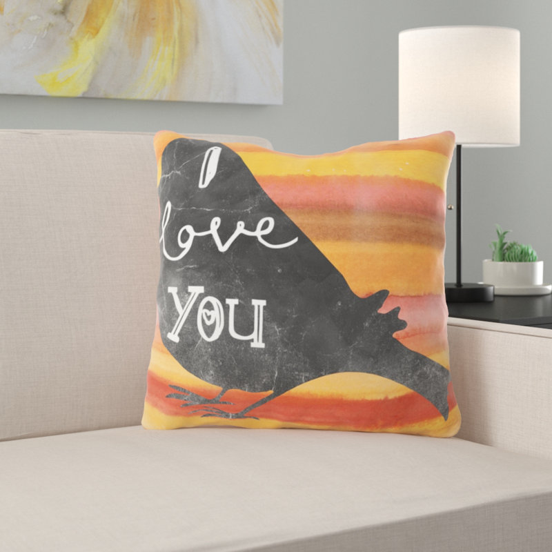 Coussin i love you Allenstown, Microsuède, Intérieur