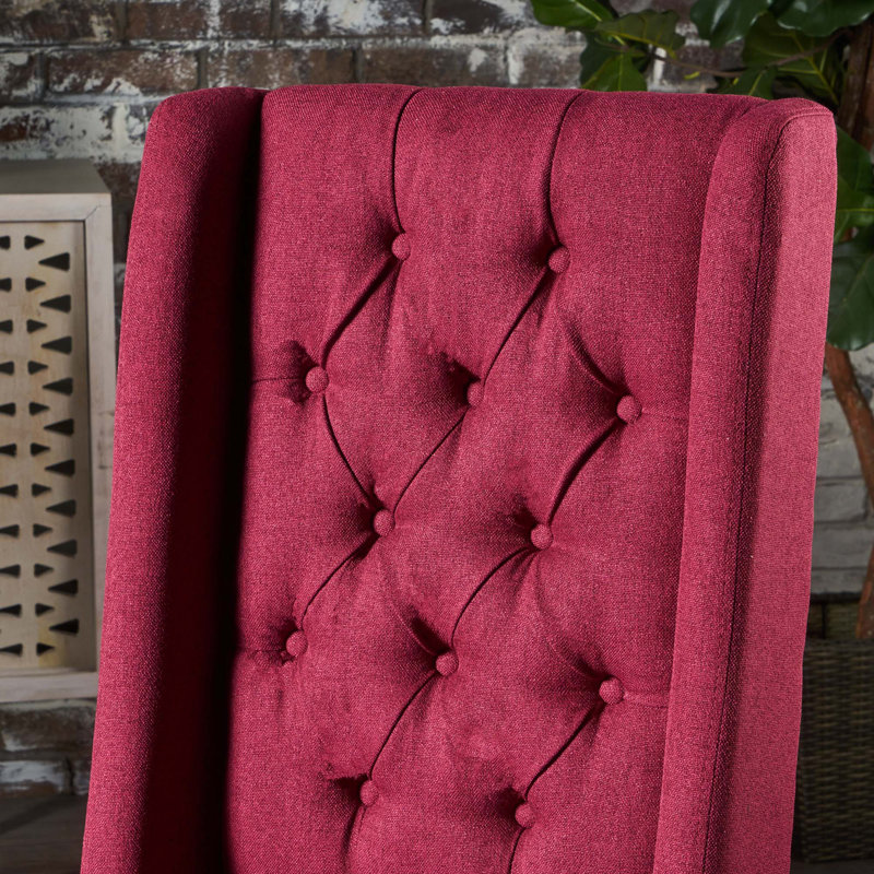 Chaise de salle à manger [Ensemble de 2 pièces], Rouge