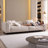 White Microfiber Modular Sofa cushion Loveseat