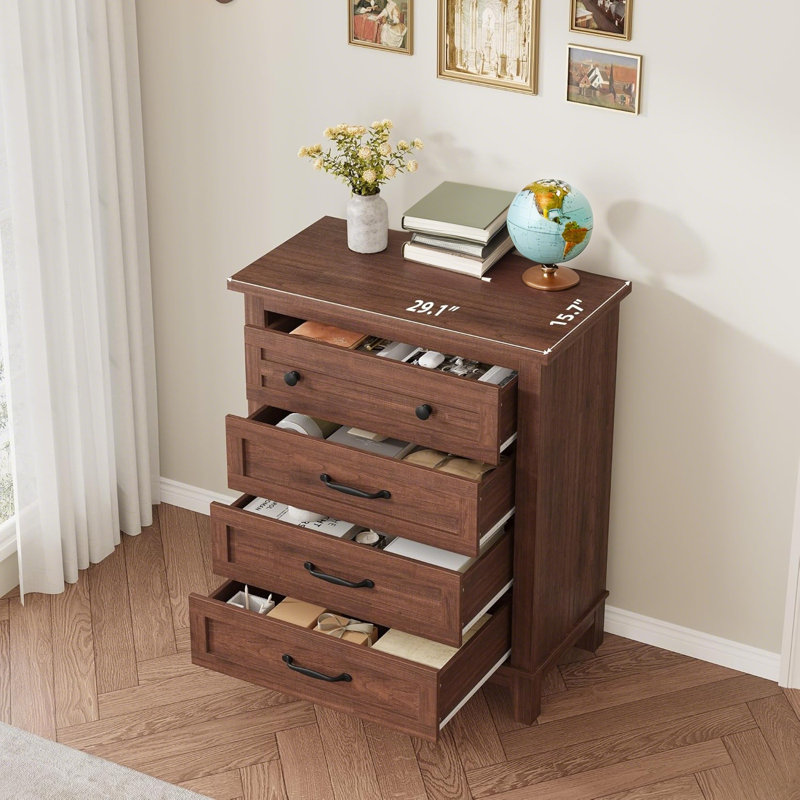 4 Dresser for Bedroom, Brown